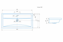 Умывальник мебельный Фостер 100 Kirovit
